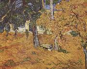 Vincent Van Gogh Der Park des Spitals St-Paul in Saint-Remy oil painting reproduction